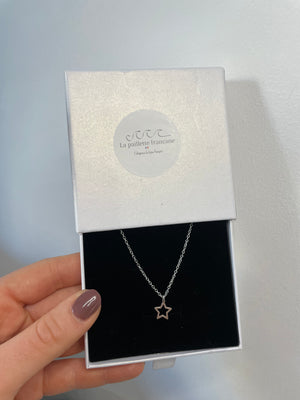 Collier étoile ajourée en argent 925 Collier étoile ajourée en argent 925