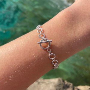 Bracelet En Argent 925 Maille Ronde - Céline Bracelet En Argent 925 Maille Ronde - Céline