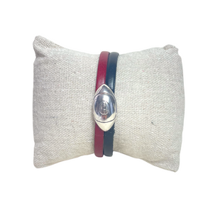 Bracelet Rugby en cuir au choix - Romain Bracelet Rugby en cuir au choix - Romain