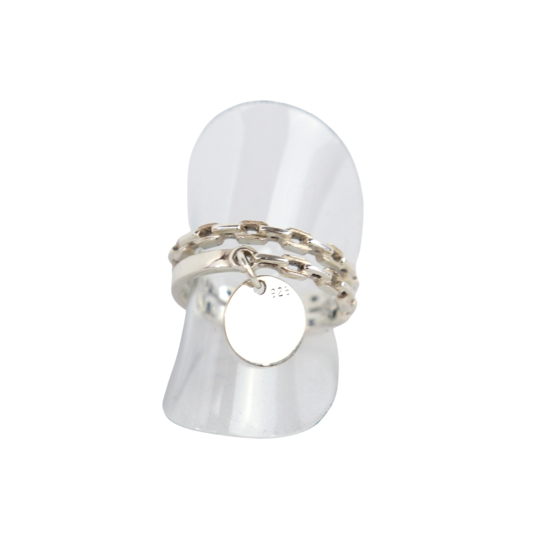 Double bague chaine - Argent 925 - Olympe