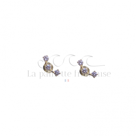 Boucles d'oreilles Argent  925 et zircones - Naomie