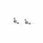 Boucles d'oreilles Argent  925 et zircones - Naomie