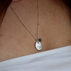 Collier En Argent 925 Médaille Personnalisable Par Estampage - Coralie