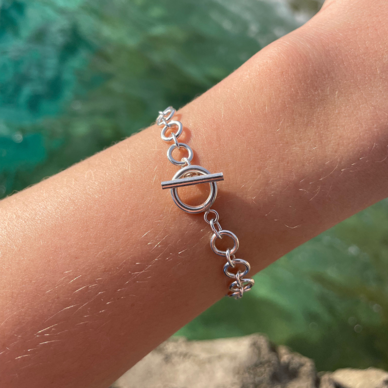 Bracelet En Argent 925 Maille Ronde - Céline